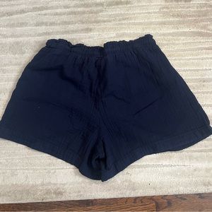Navy Linen Shorts Gap
